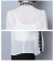 [現貨] 刺繡立領燈籠袖雪紡氣質襯衫  附背心  白色 M號  SMALL KI